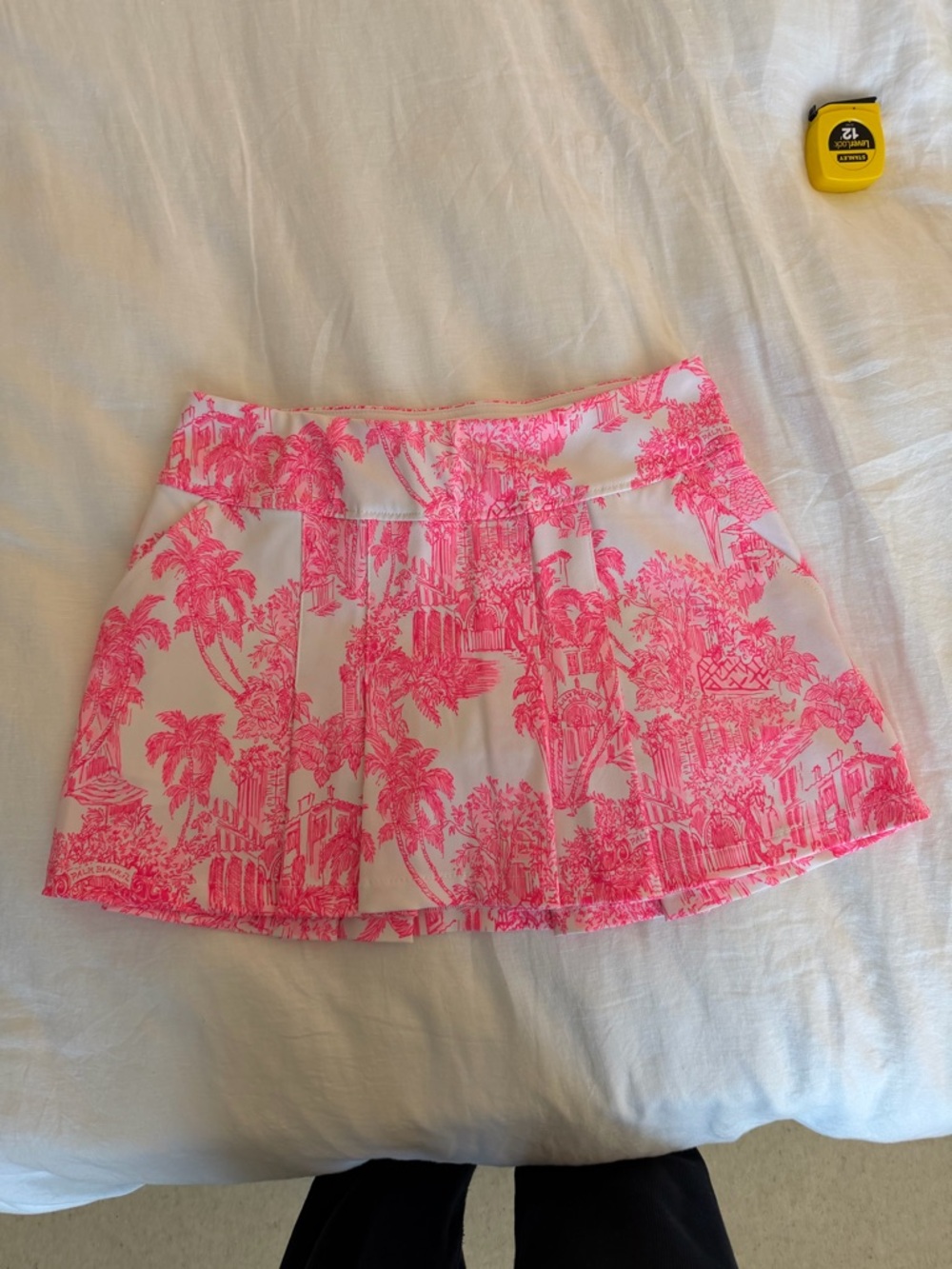 Lilly Pulitzer Pink Printed Pleated Mini Skirt